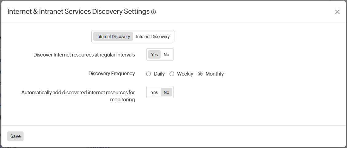 Discover Internet Settings Discover Internet Settings