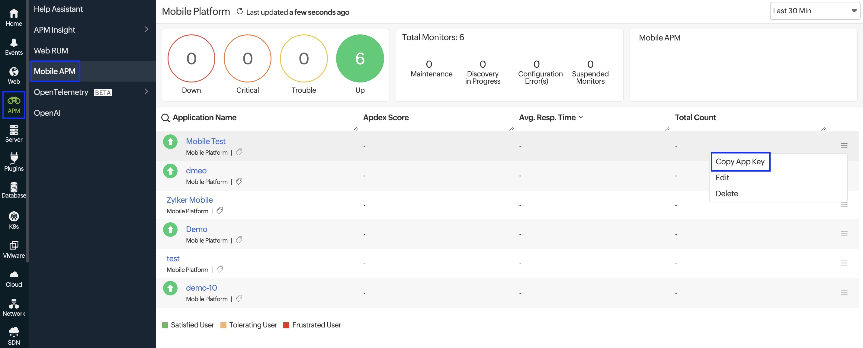 appKey in client