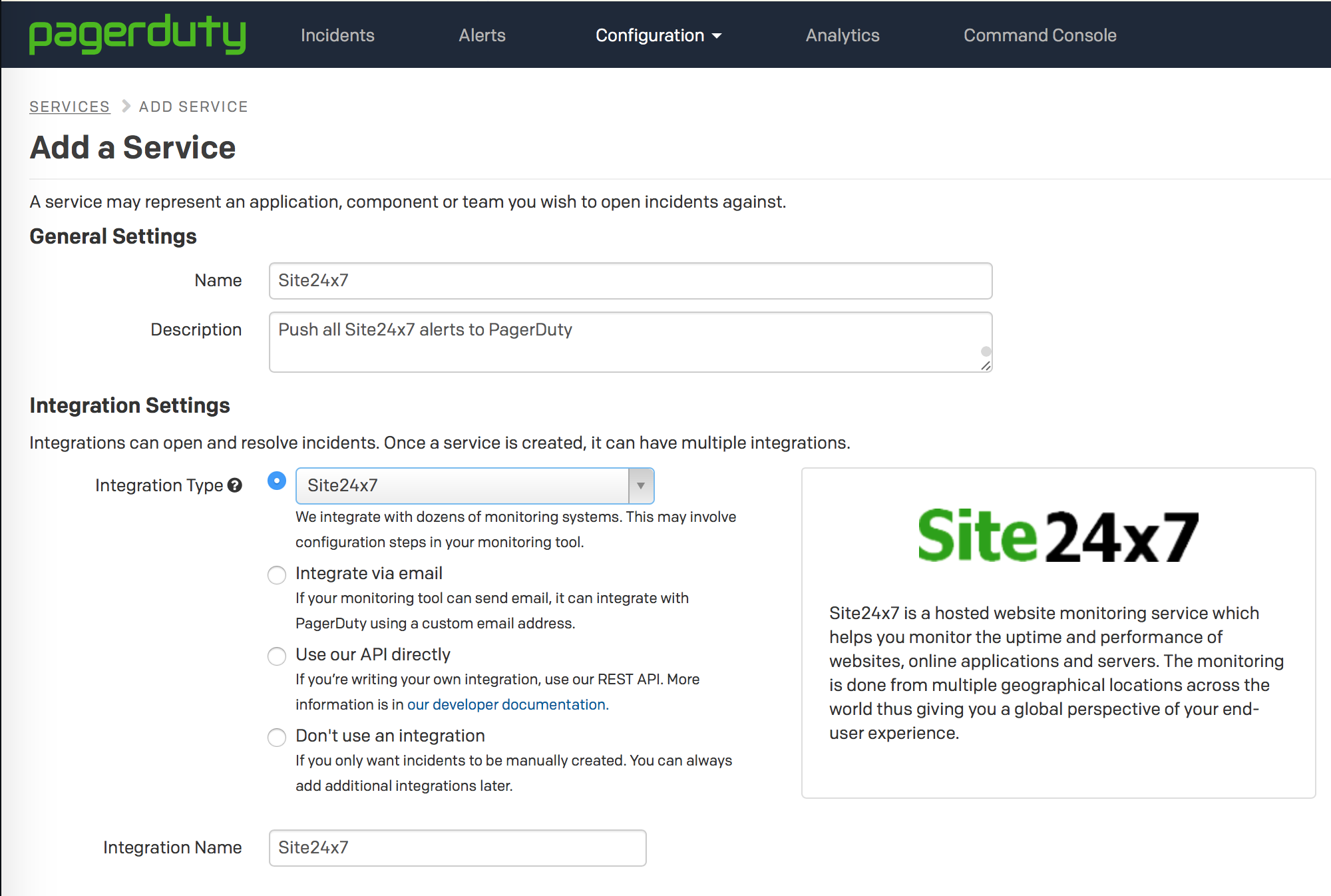 create-integration-key create integration key in pagerduty
