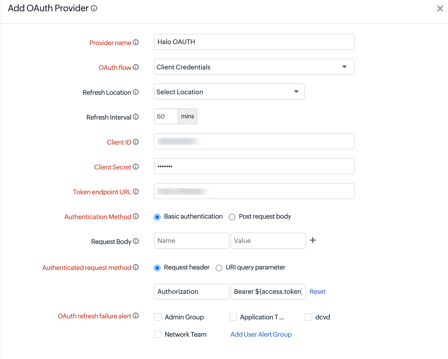 Halo OAuth
