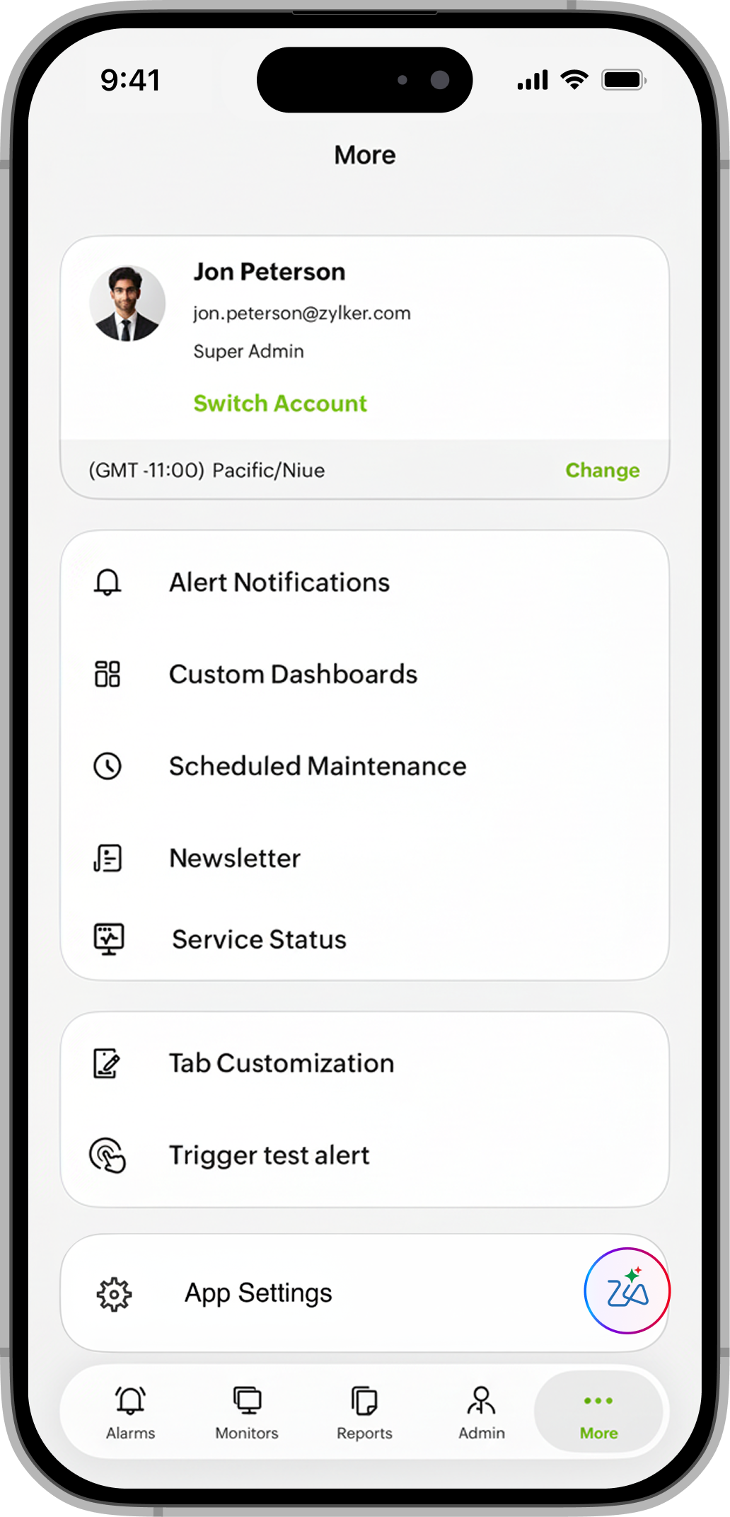 More Settings