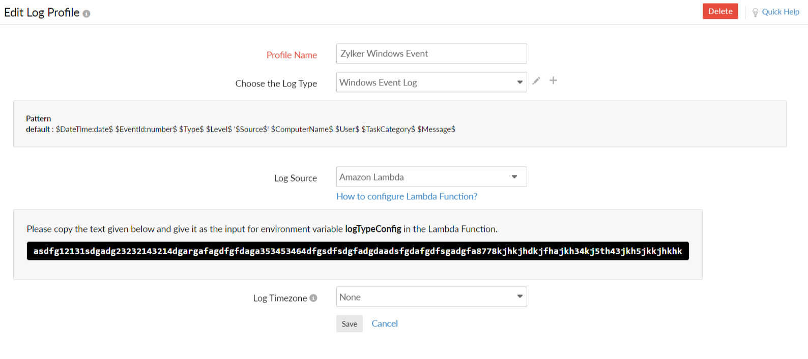 managed-ad-logs logTypeConfig