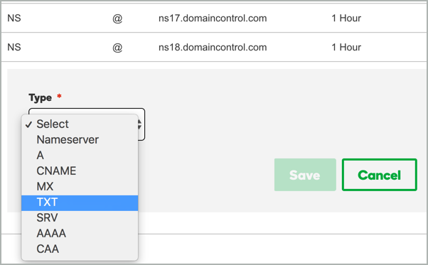 MSP domain text