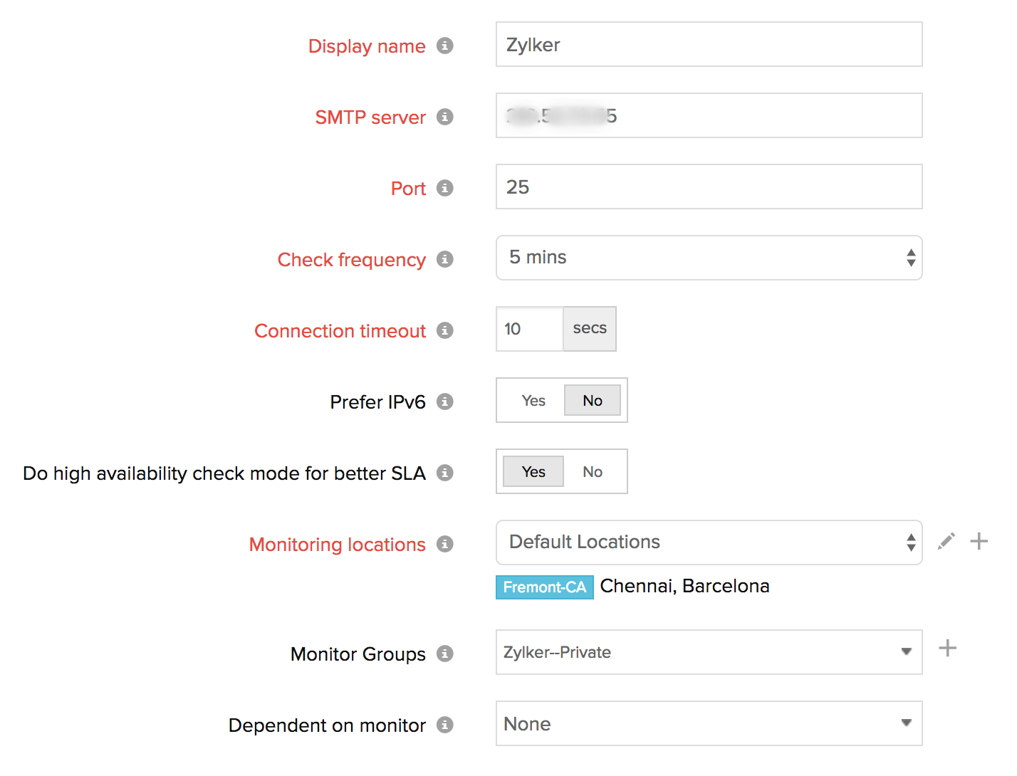 SMTP Monitoring 1