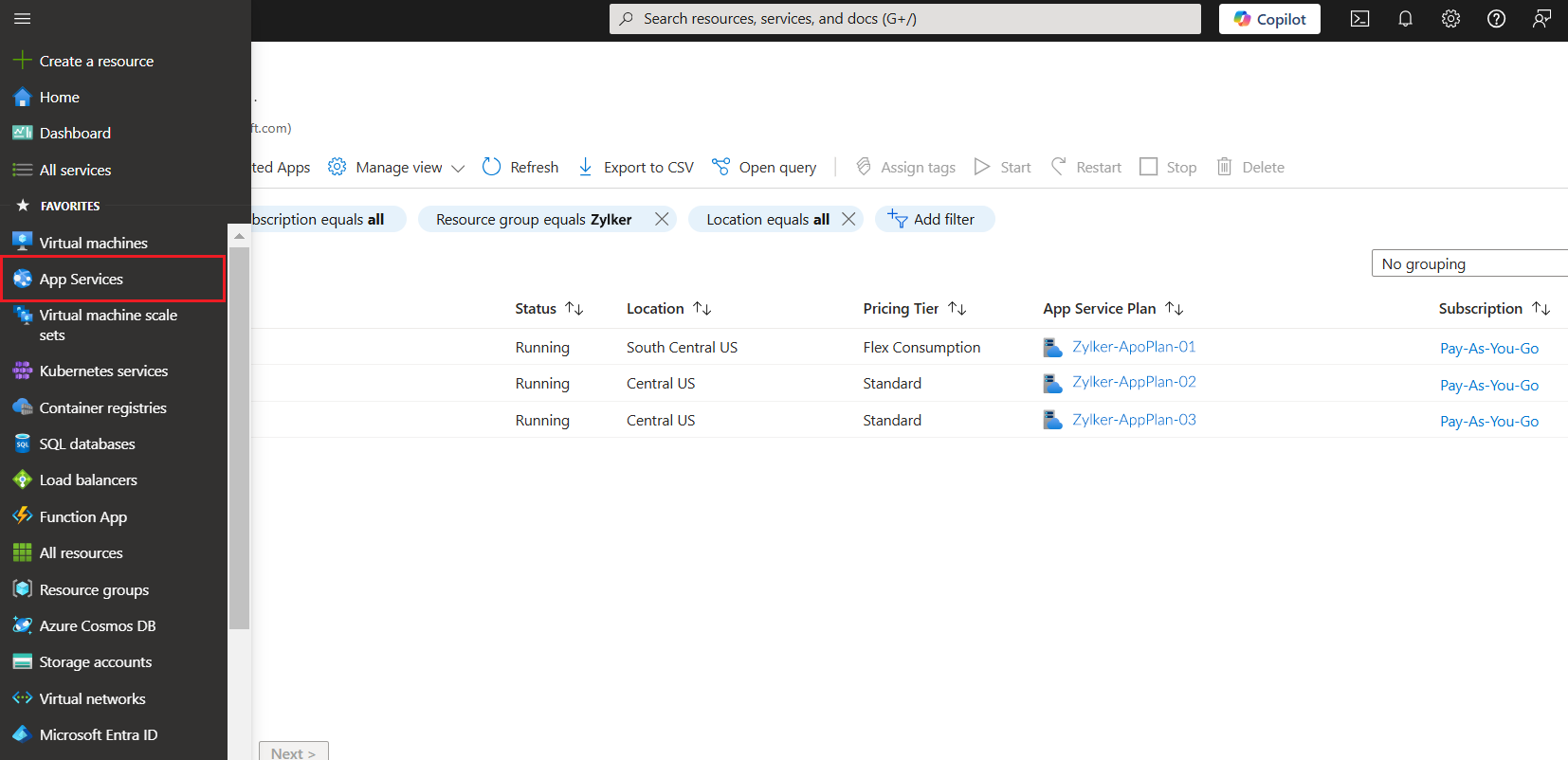 azure-ins-stepone Install APM Insight .NET agent via Azure portal