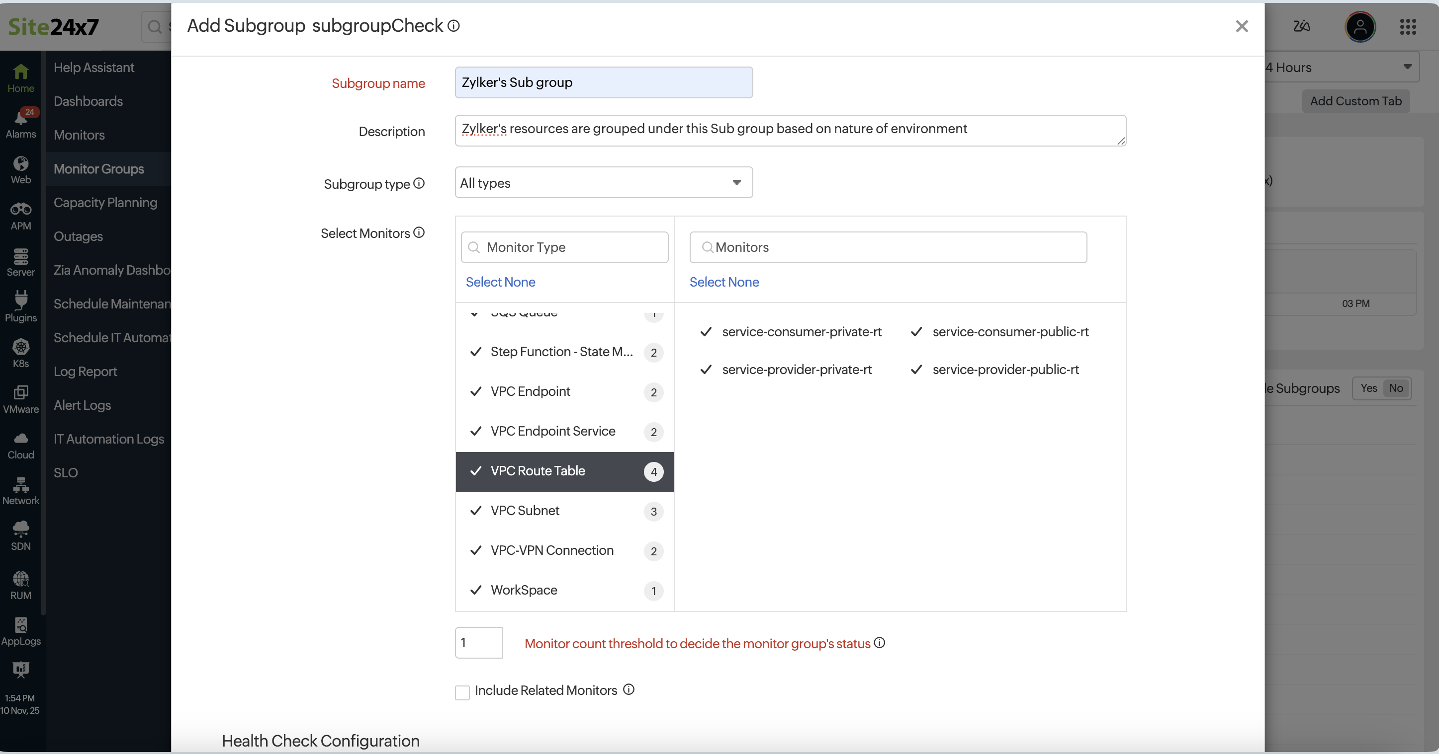 adding subgroups